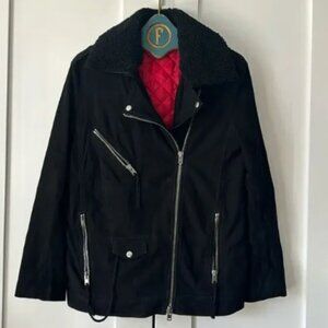 The Kooples Suede Perfecto Moto Motorcycle Jacket S